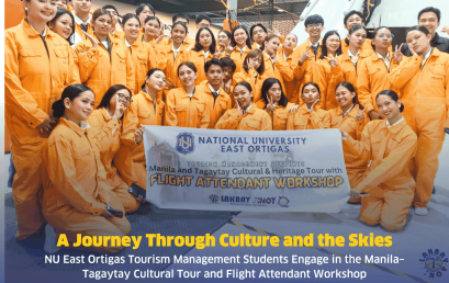 NU East Ortigas Tourism Management Students Embarked on the Manila and Tagaytay Cultural & Heritage Tour and Flight Attendant Workshop