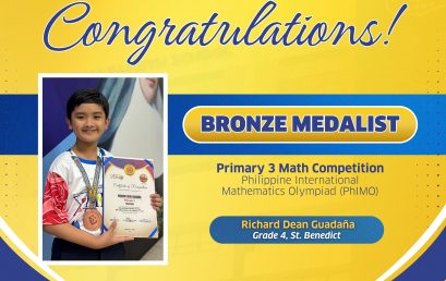 NUNS Grade School Student Wins Bronze at the Philippine International Mathematics Olympiad NUNS Grade School Student Wins Bronze at the Philippine International Mathematics Olympiad