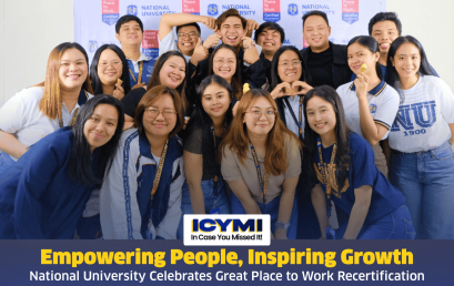 NU East Ortigas | National University is officially recertified as a Great Place to Work® for the 3rd consecutive year