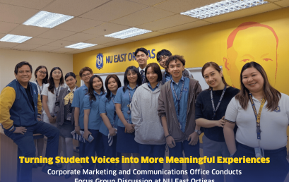 NU East Ortigas- Focus Group Discussion conducted by Corporate Marketing and Communications Office