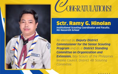 NUNS Sctr. Ramy G. Hinolan, Re-elected to Key Leadership Roles in the Boy Scouts of the Philippines