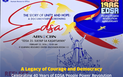 NU East Ortigas Commemorated 40 years of the EDSA People Power Revolution