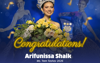 NU East Ortigas Congratulates our very own Ms. Teen Taytay 2026 and Mr. Teen Taytay 2026 Turismo