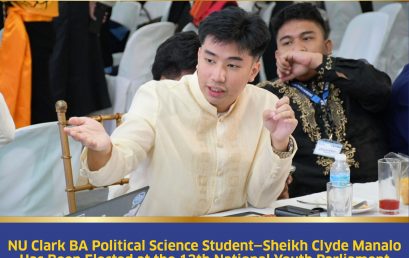 NU Clark BA Political Science Student – Sheikh Clyde Manalo Has Been Elected at the 13th National Youth Parliament