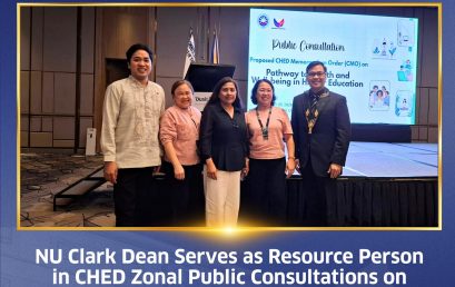 NU Clark Dean Serves as a Resource Person in CHED Zonal Public Consultations on Health and Well-being in Higher Education